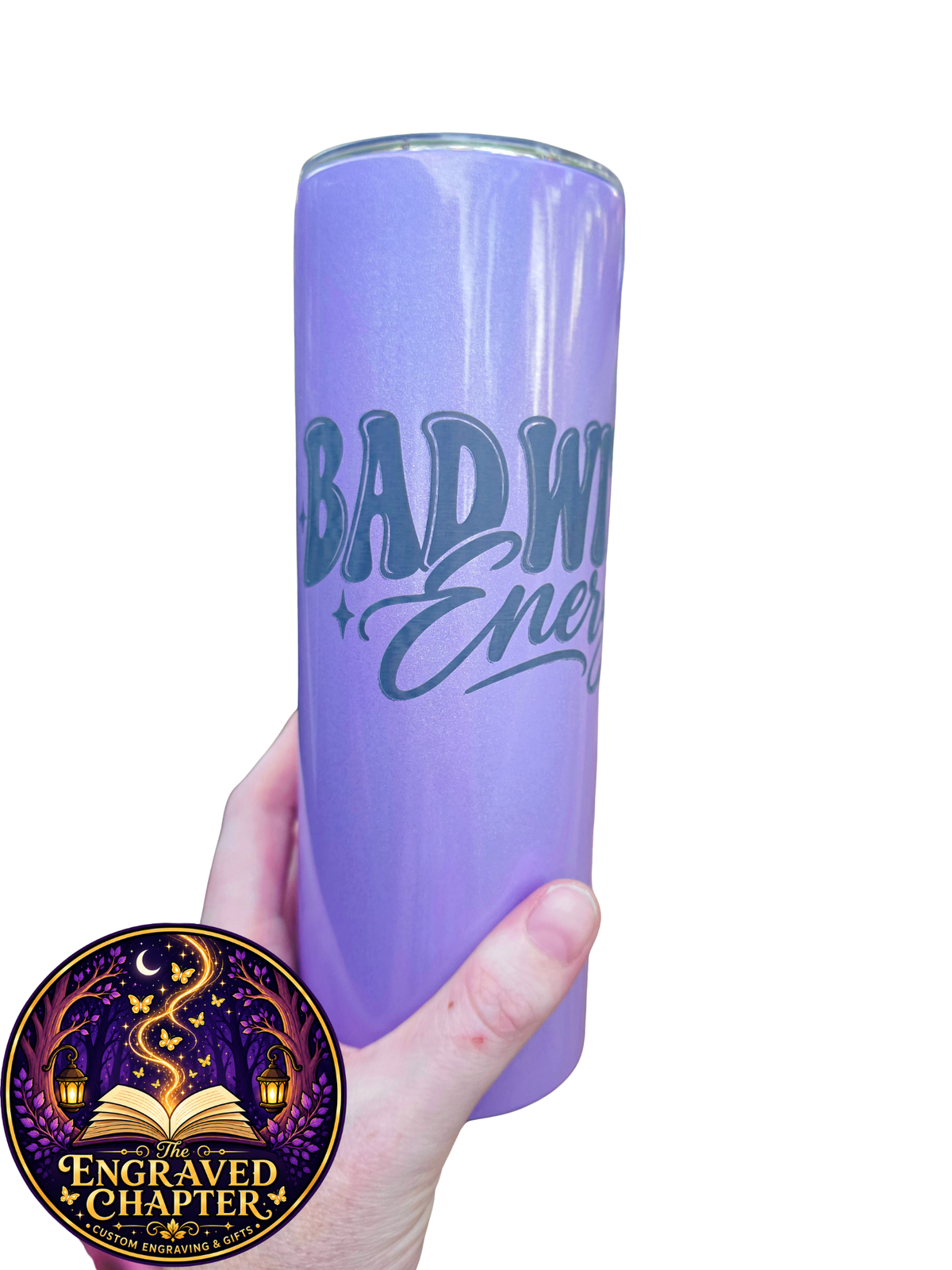 Purple Bad Witch Energy Tumbler
